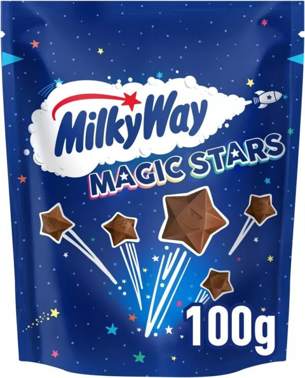 3 X Milky Way Magic Stars Chocolate Pouch 100G Delicious Tasty And Twisty Treat