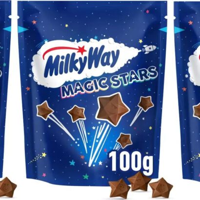 3 X Milky Way Magic Stars Chocolate Pouch 100G Delicious Tasty And Twisty Treat