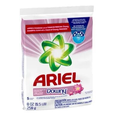Ariel Powder Laundry Detergent with Downy Freshness – 0.55 lb (250g) – Compact