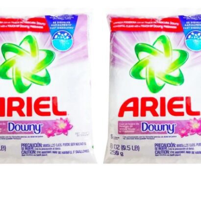 Ariel Powder Laundry Detergent with Downy Freshness – 0.55 lb (250g) – Compact