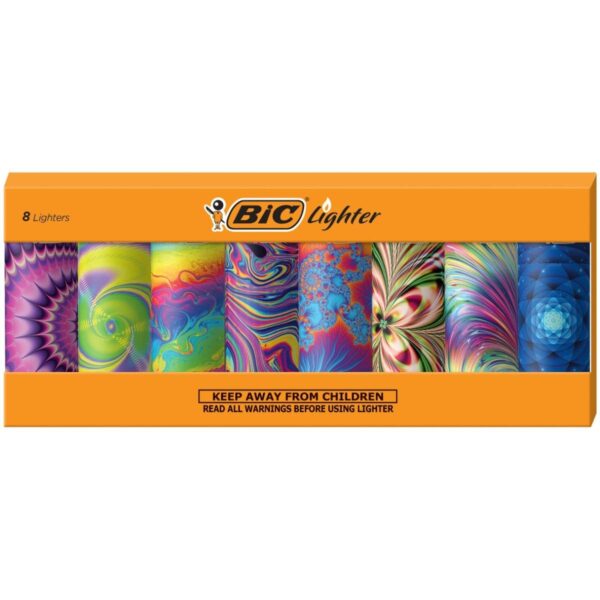BIC Special Edition Psychedelic Series Maxi Pocket Lighters