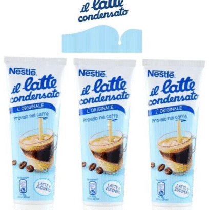 CONDENSED MILK TUBE NESTLE' CONCENTRATED WHOLE MILK for SWEETS ICE CREAM 3x 170g