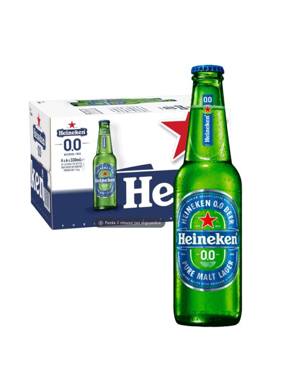 Heineken 0.0 beer box 24 x 33 cl