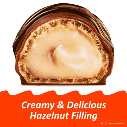 Kinder Bueno, Bulk 30 Pack, Milk Chocolate and Hazelnut Cream, Stocking Stuffers