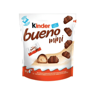KINDER BUENO Mini Milk Chocolate and Hazelnut Cream Candy Bars, 18 Count,