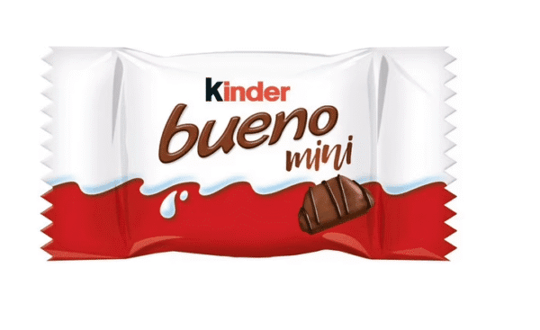 KINDER BUENO Mini Milk Chocolate and Hazelnut Cream Candy Bars, 18 Count,
