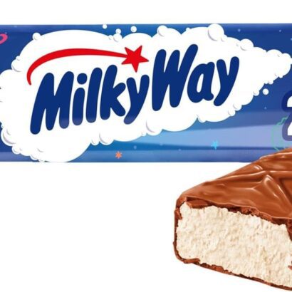 Milky Way Chocolate Bars, Nougat & Milk Chocolate Multipack, 6 x 21.5g, Ideal