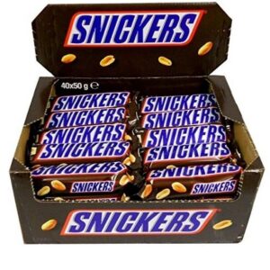 SNICKERS CHOCOLATE BARS FULL BOX OF 40x50g BARS.Best OFFER. DATE :16/3/2026