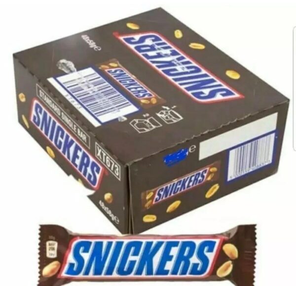 SNICKERS CHOCOLATE BARS FULL BOX OF 40x50g BARS.Best OFFER. DATE :16/3/2026