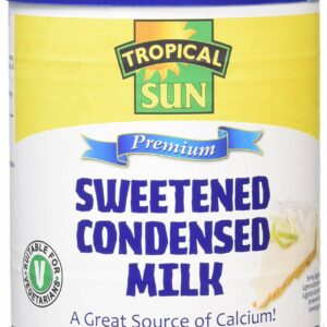 Tropical Sun Sweetened Condensed Milk 1kg for cakes, baking, coffee or tea.